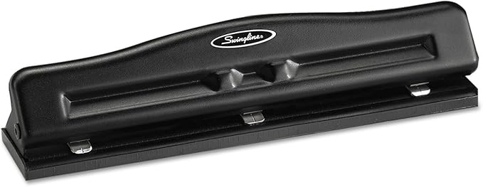 Swingline 2-3 Hole Punch, Adjustable, Commercial Hole Puncher, 11 Sheet Punch Capacity, Black (74020)