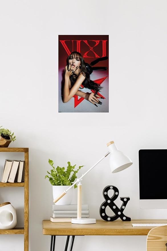 LISA - VIXI Red Star Wall Poster, 22.4L" x 14.7W", Premium Unframed Version