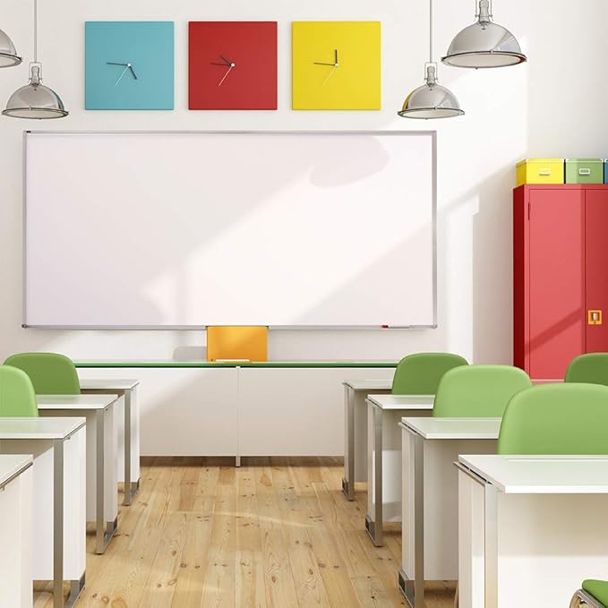 Quartet Porcelain Whiteboard, Magnetic Dry Erase White Board, 4' x 6', Aluminum Frame (PPA406)