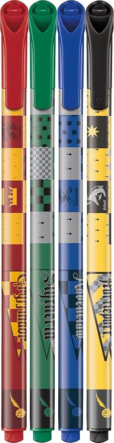 Maped - Harry Potter fineliner - medium 0.8 mm - x4 fineliner - red/green/blue/yellow, 749600, multi-coloured