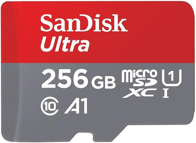 SanDisk Ultra 256GB Micro SD Card for Motorola Phone Works with Moto G Fast, Moto G Stylus, Moto G8 Power Lite (SDSQUA4-256G-GN6MN) Bundle with 1 Everything But Stromboli MicroSDXC Memory Card Reader