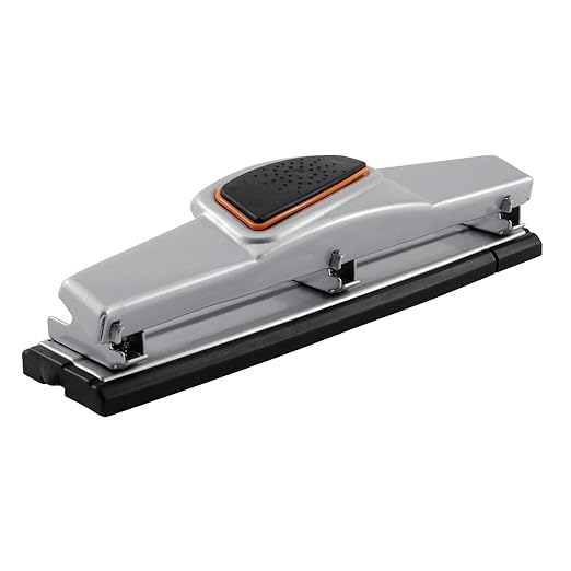 Office Depot® Brand 3-Hole Paper Punch, 10-Sheet Capacity, Silver