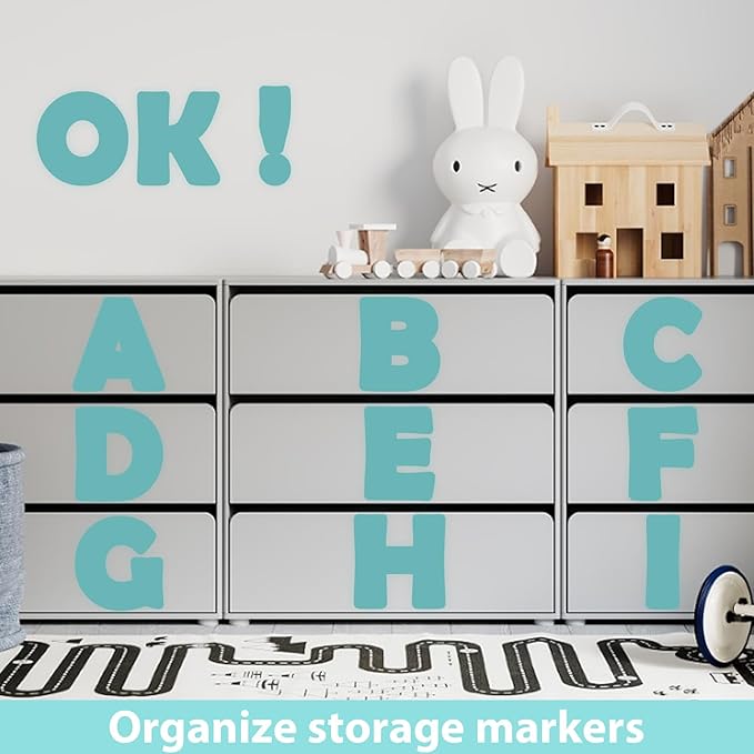 150 PCS Large 6" Font Letters and Punctuation Set, Light Turquoise Classroom Alphabet Cutout for Bulletin Board Display Home School, A Great Helper to Inspire Students' Learning Interest