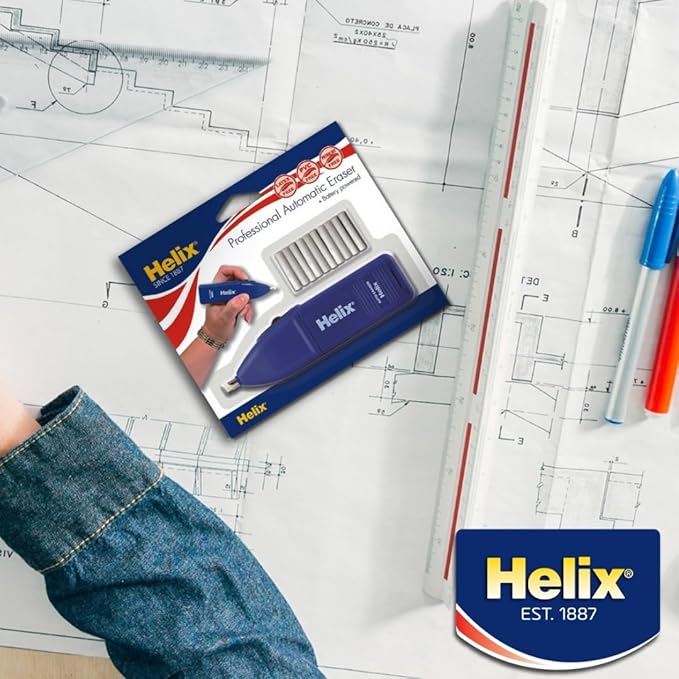 Helix - Professional Automatic Eraser - Precise and Efficient Blue