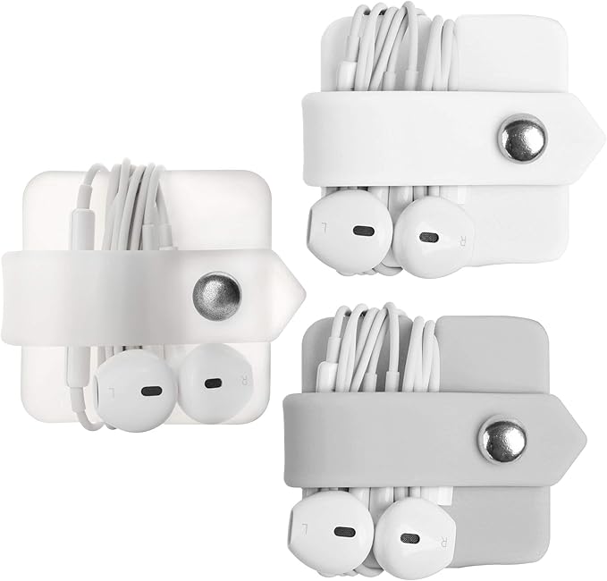Cord Organizer Earbuds Holder Earphone Wrap Earphones Organizer Headset Headphone Earphone Wrap Winder Cord Manager Cable Winder Set of 3