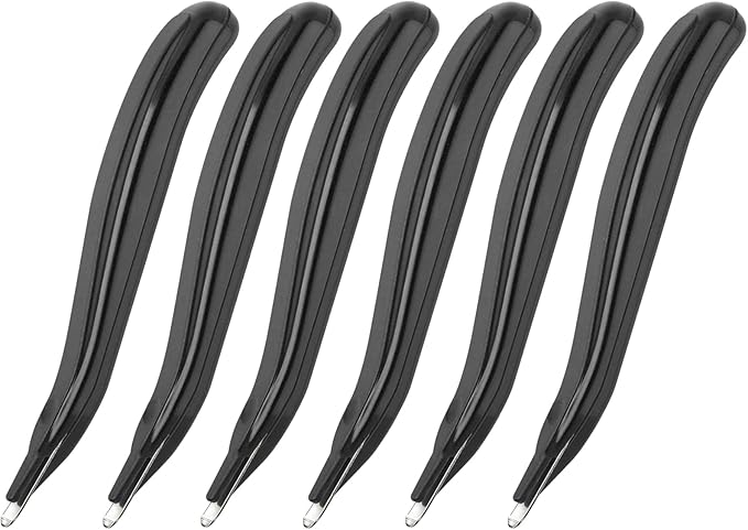 KTRIO Magnetic Staple Remover Tool 6 Pack, Professional Stapler Removers Flat Staple Puller Stick for Classroom, Office, Home, Classic Black