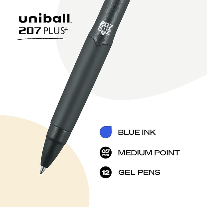 207PLUS+ Gel, 0.7MM, Blue, OS Dozen