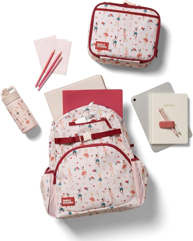 Simple Modern Large Minecraft Kids Backpack for School Girls and Boys | Elementary Backpack for Teen | Fletcher Collection | Kids - 16" tall | Minecraft Creeper