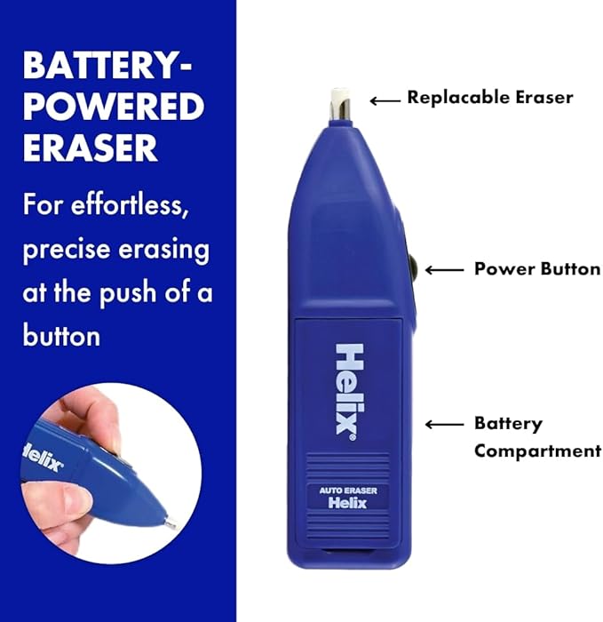 Helix - Professional Automatic Eraser - Precise and Efficient Blue