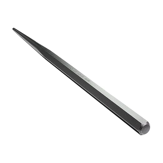 Mayhew Tools 22009 Line-Up Punch, 1/4" x 18", Black Oxide Finish