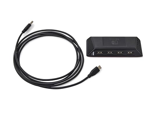 PowerA 4-Port Hi-Speed USB Hub for Nintendo Switch™, USB 2.0, 6 ft. USB Cable, Weighted Base, Officially Licensed