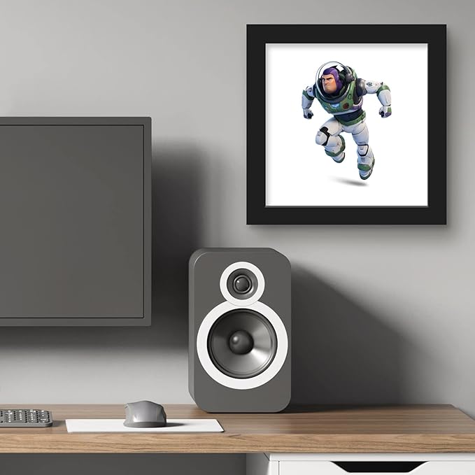 Trends International Gallery Pops Disney Pixar Lightyear - Buzz Lightyear Alpha Suit Wall Art Wall Poster, 12" x 12", Black Framed Version