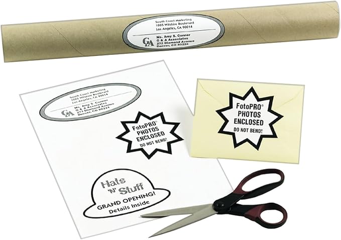 Avery Full Sheet Printable Shipping Labels, 8.5" x 11", White, 10 Blank Mailing Labels (15265)