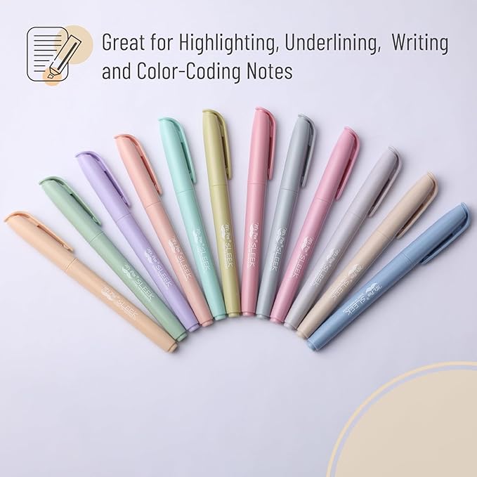 Mr. Pen- Highlighters, 12 Pack, Chisel Tip, Multi Colors, Highlighters Assorted Colors