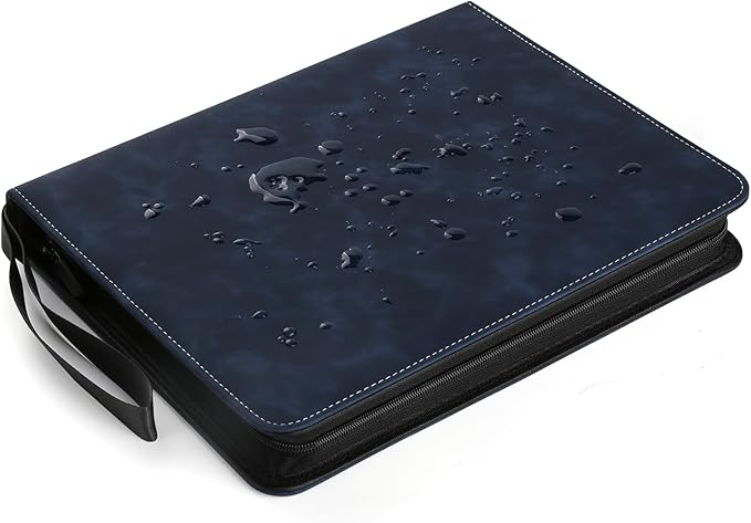 720 Card Binder, Premium Trading Card Binder, 9 Pocket Double Sided Pocket PU Card Collection Binder, Collector Card Album, Card Folder for MTG, TCG, Sports Cards, Game Cards (Dark Blue)