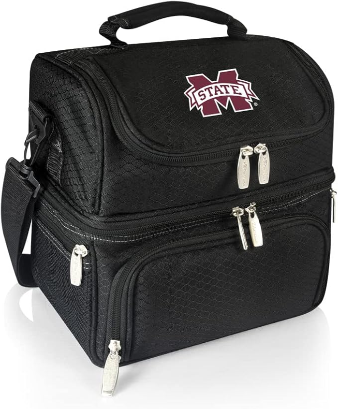 PICNIC TIME NCAA Nebraska Cornhuskers Pranzo Lunch Bag - Insulated Lunch Box with Picnic Set - Lunch Cooler Bag
