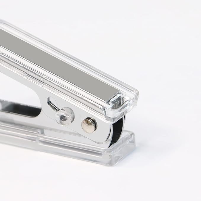 Staples Remover Tool Acrylic Clear Silver Staple Remover Kawaii for Office
