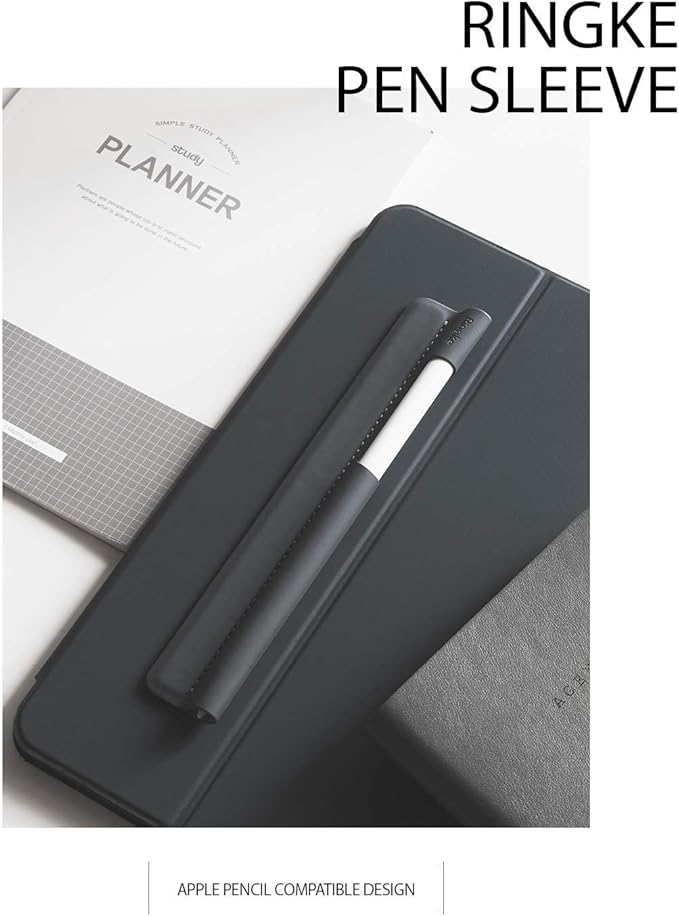 Ringke Pen Sleeve Charcoal Gray Designed for Apple Pencil, Journal, Tablets, and More