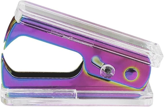 NatSumeBasics Cute Staple Remover Rainbow Clear Stapler Puller Removal Tool for Home Office School Desk Accessories Gift (Rainbow)