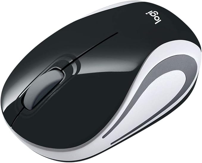 Logitech Wireless Mini Mouse M187 Ultra Portable,1000 DPI Optical Tracking, 3-Buttons, PC/Mac/Laptop - Palace Blue