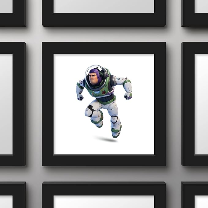 Trends International Gallery Pops Disney Pixar Lightyear - Buzz Lightyear Alpha Suit Wall Art Wall Poster, 12" x 12", Black Framed Version