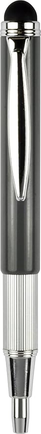 Zebra Pen, StylusPen, 1.0mm Black Ink Ballpoint Pen with 8.0mm Stylus, Expandable Compact Design for Pockets and Purse, Paper and Screen Safe, 1-Pack (33601)