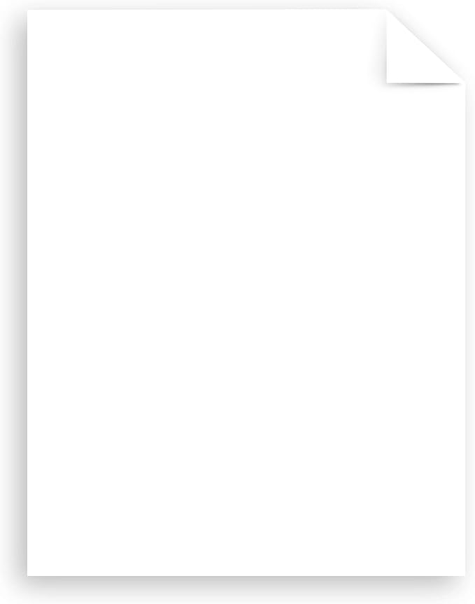 Neenah White Index Paper, Mediumweight, 300 Sheets, 199 GSM, 94 Brightness, 8.5" x 11",(91635)