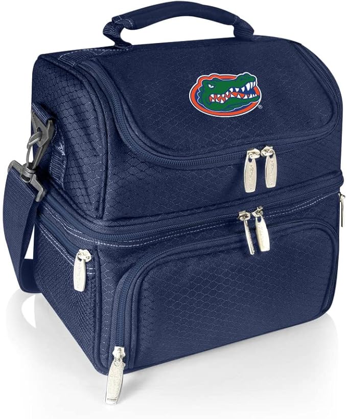 PICNIC TIME NCAA Nebraska Cornhuskers Pranzo Lunch Bag - Insulated Lunch Box with Picnic Set - Lunch Cooler Bag
