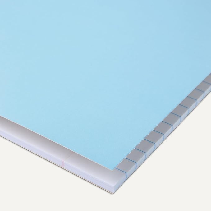 Amazon Basics Wide Ruled Spiral Notebook, For Work and School, 70 Sheets, 8" x 10.5", 3 pack, Assorted Pastel Solid Colors
