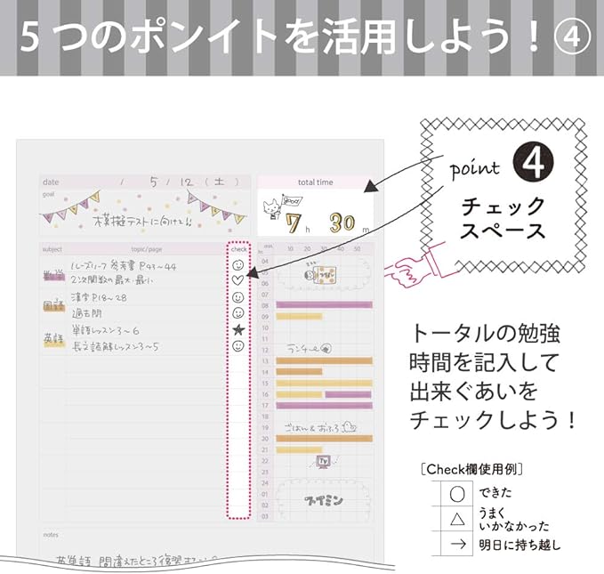 Kokuyo Campus Study Planner Notebook, Daily Ruled, A5, Mint Green, for 63 Days, Japan Import (NO-Y82MD-G)