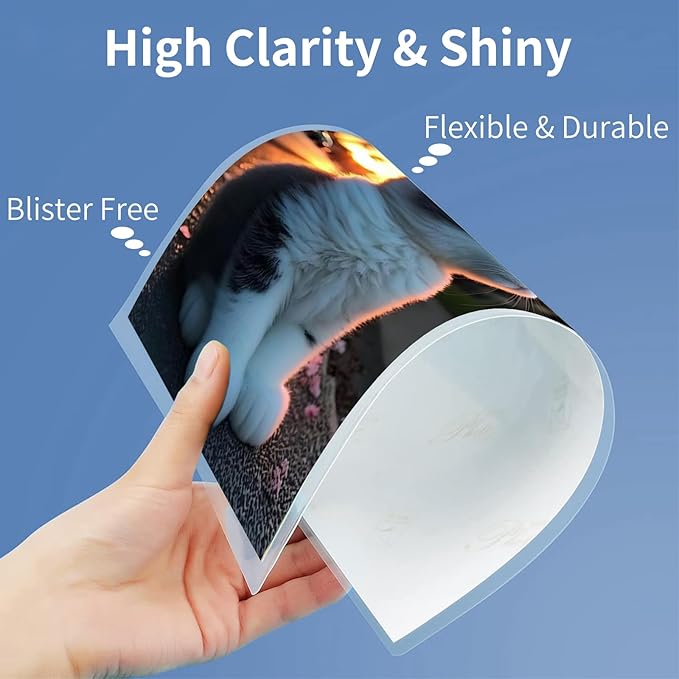 3 Mil Laminating Sheets 200 Packs, Thermal Laminating Pouches Holds 8.5" x 11" Sheets, Clear Laminator Plastic Paper 9 x 11.5 Inches - Rounded Corner Letter Size