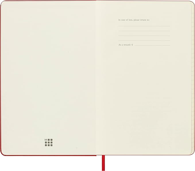 Moleskine Classic 18 Month 2023-2024 Weekly Planner, Hard Cover, Large (5" x 8.25"), Scarlet Red
