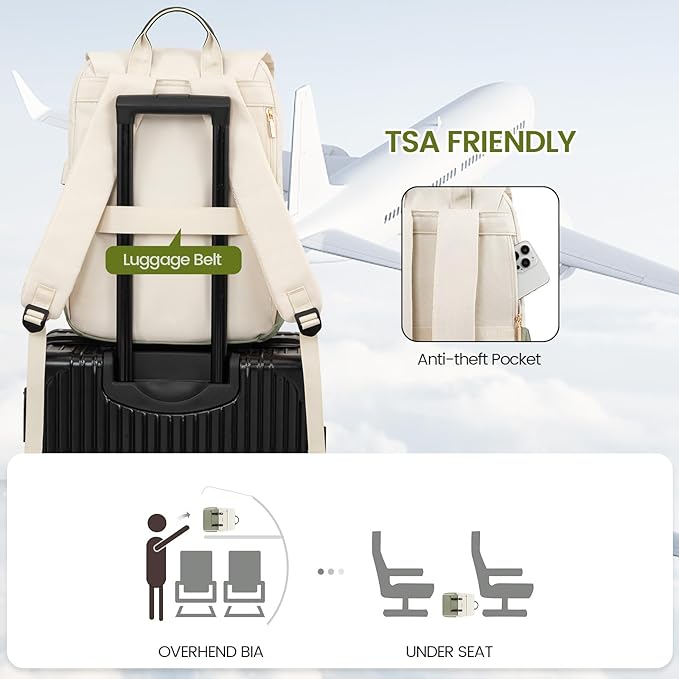 LOVEVOOK Travel Laptop Backpack Purse for Women Fashion Vintage Computer Backpack 15.6 Inch Large Teacher Nurse Backpack Casual Daypack for Business Work College