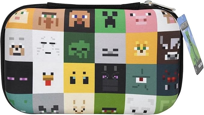 Minecraft Molded Pencil Case with Zipper Closure