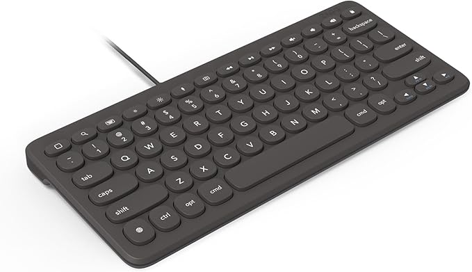ZAGG Connect Keyboard - Compact 12-inch Lightning Wired Keyboard - Optimal for iOS and iPadOS Devices - Designed for Comfortable, Precise Typing - Perfect for School Supplies & Small Workspaces