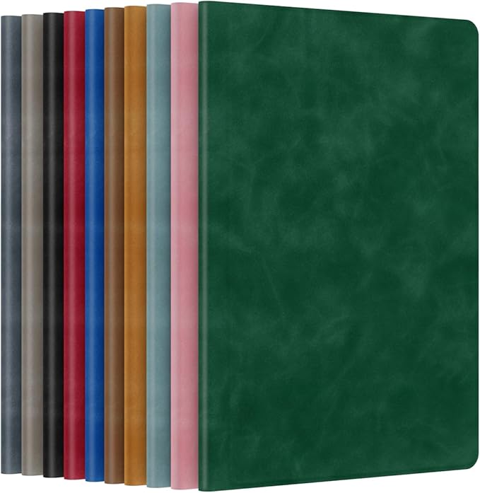 Portable Dry Erase Board,Reusable Whiteboard Notebook, Double-Sided White Board PU Cover 9.5"x6.6" with Marker,Wipe Cloth (Red)