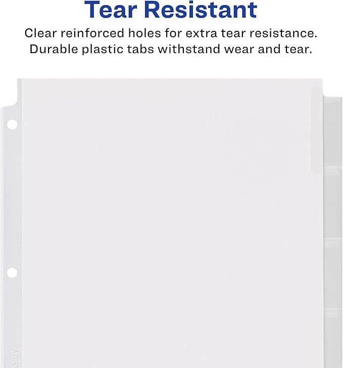 Avery 11223 Insertable Big Tab Dividers, 8-Tab, 11 1/8 x 9 1/4