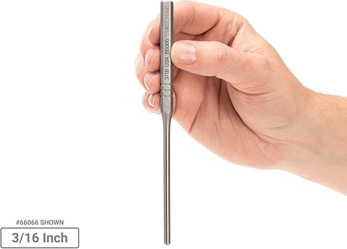 TEKTON Roll Pin Punch Set, 8-Piece (1/16-1/4 in.) | PNC93001 | Made in USA