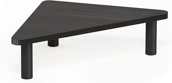 Furinno Turn-N-Tube Corner Monitor Riser Stand, Espresso/Black