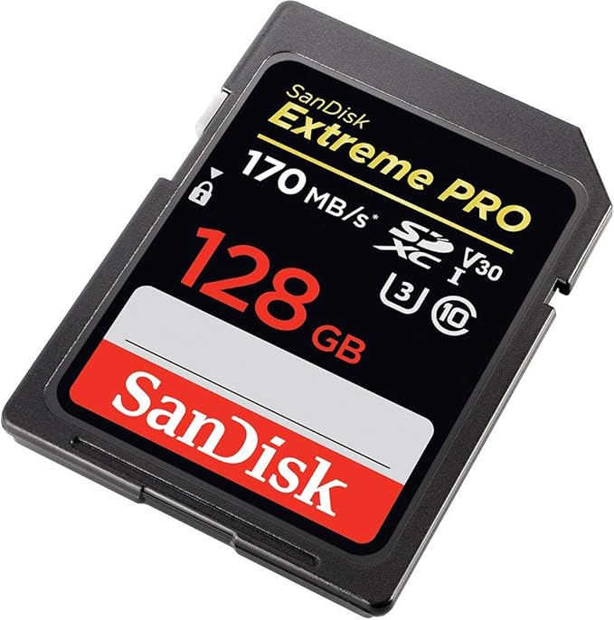 SanDisk 128GB SDXC Extreme Pro Memory Card Bundle Works with Olympus OM-D E-M10 Mark II, Pen E-PL9 Mirrorless Camera 4K V30 (SDSDXXY-128G-GN4IN) Plus (1) Everything But Stromboli TM Combo Card Reader