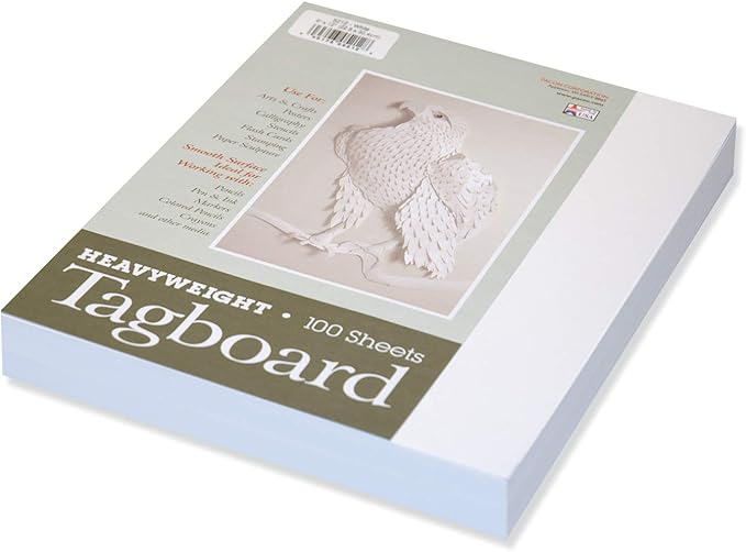 Pacon Tagboard, White, 9" x 12"