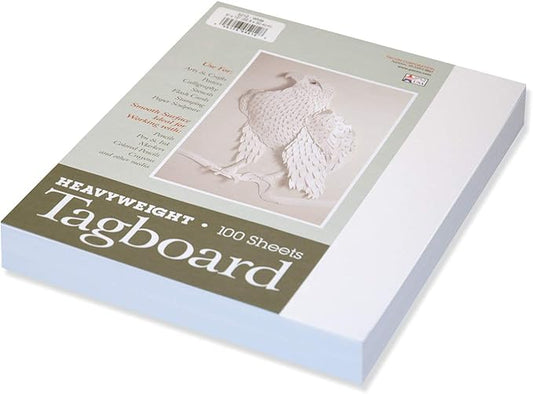 Pacon Tagboard, White, 9" x 12"