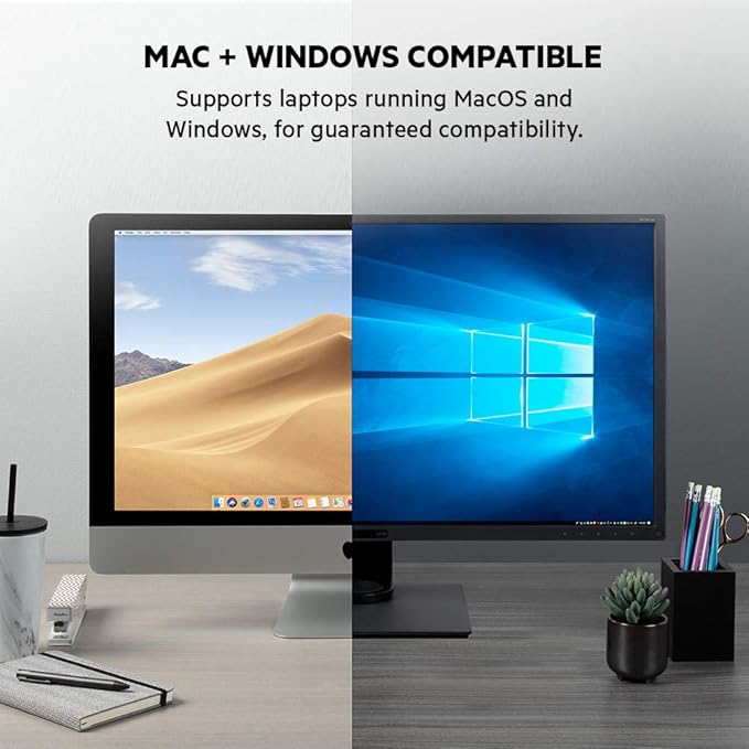 Belkin Thunderbolt 3 Dock Plus Thunderbolt 3 Cable - USB-C Hub - 8-In-1 Docking Station for MacOS & Windows, Dual 4K @60Hz, 40Gbps Transfer Speed, 60W Upstream Charging, w/ Ethernet & Audio Ports