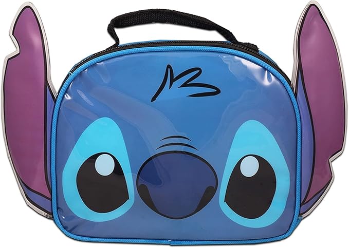 Disney Lilo and Stitch Backpack and Lunch Box Set - 4 Pc Bundle of 16" School Bag, Lunch Bag, and More for Boys and Girls | Stitch School Supplies Set