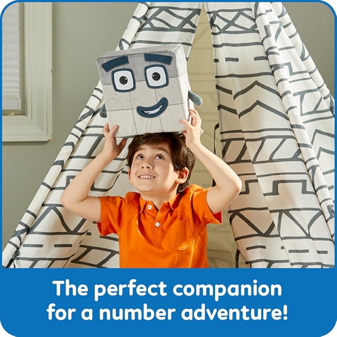 hand2mind Numberblock Nine Playful Pal, Plush Figure Toys, Numbers for Toddlers, Cute Stuffies, Preschool Math Learning Toys, Stuffed Animal, Small Plushies, Counting Blocks, Birthday Gifts for Kids