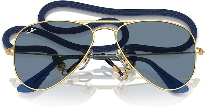 Ray-Ban Junior Kids' Rj9506s Metal Aviator Sunglasses