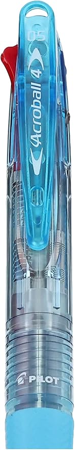 Pilot 4 Colors Ballpoint Pen, Acroball 4 Extra Fine, Black, Red, Blue & Green (Bkab-45EF-CSL)