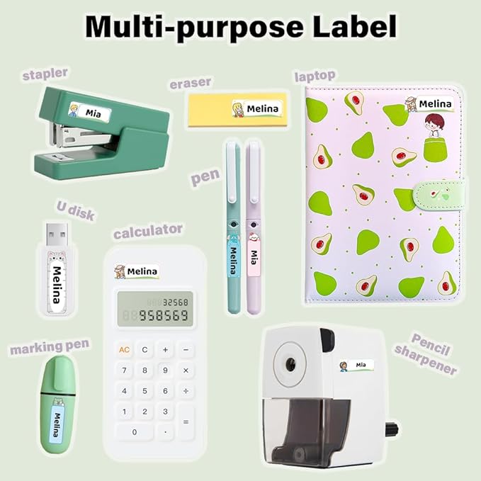 Phomemo D30 Label Maker Tape, Black on Cats Patterns Vertical Label Tape, Special Shapes Pre-Cut Self-Adhesive Sticker Thermal Paper Label Tag, 12 x 40mm (0.47 x 1.57) 3-Roll