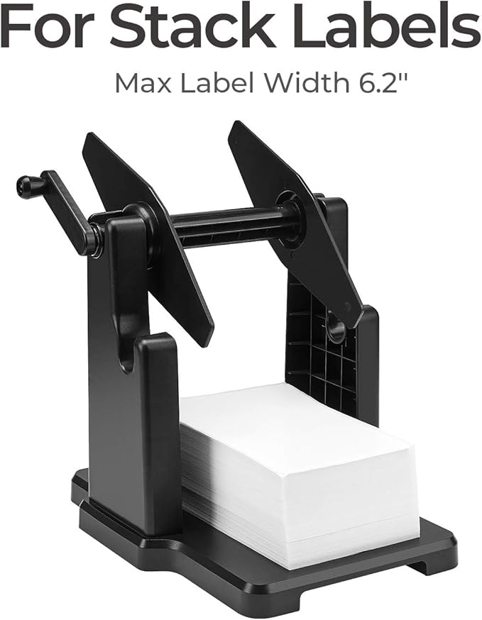 MUNBYN 130B Bluetooth Thermal Label Printer+4x6 Inch Direct Thermal Labels, 1000 Labels/2 Stacks+2 in 1 External Rolls Label Holder