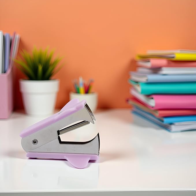 Purple Stapler Puller,Stapler Removals Remover - Staple Puller Tool with Non-Slip Grip for School,Teachers, Students,and Home Desk Staplers